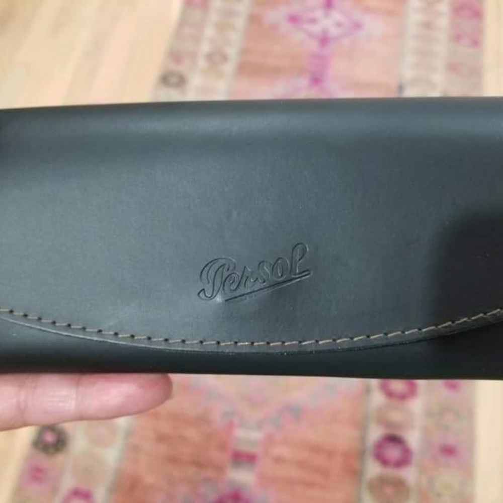 Persol Leather eye glass case